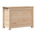 Baúl de Almacenamiento de Madera Maciza con Tapa